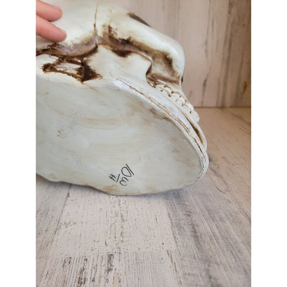 Blow mold skull head Halloween prop decor light up unique skeleton - Picture 7 of 8